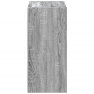 Библиотека, сив сонома, 68,5x32x68,5 см, инженерно дърво