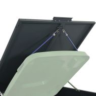 Навес за 4 коша за боклук на колела 276x79x117 см стомана