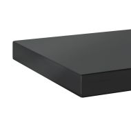 Стенни рафтове 2 бр 100x23,5 см черни неръждаема стомана