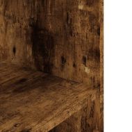 Поставка за аквариум опушен дъб 60,5x36x72,5 см инженерно дърво
