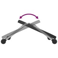 Поставка за крака, черна, 45x40x13,5 см