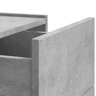 Нощни шкафчета за стенен монтаж 2 бр бетонно сиви 45x30x35 см