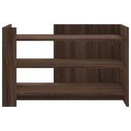 Кафе маса, кафяв дъб, 80x50x50 см, инженерно дърво