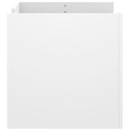 Маса за кафе, бяла, 80x50x50 см, инженерно дърво