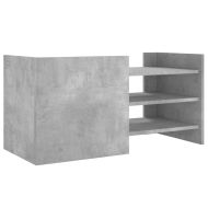 ТВ шкаф, бетонно сив, 80x35x40 см, инженерно дърво