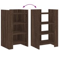 Сайдборд, кафяв дъб, 45x35x75 см, инженерно дърво