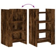 Сайдборд, опушен дъб, 45x35x75 см, инженерно дърво