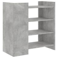 Сайдборд, бетонно сив, 73,5x35x75 см, инженерно дърво