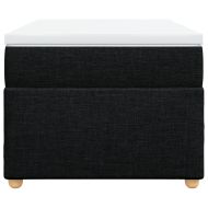 Боксспринг легло с матрак, черно, 90x200 см, плат