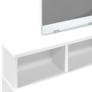 Тоалетка с огледало, бяла, 80x41x144,5 см