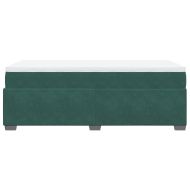Боксспринг легло с матрак, тъмнозелена, 90x190 см, кадифе