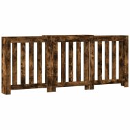 Капак за радиатор, опушен дъб, 205x21,5x83,5см, инженерно дърво