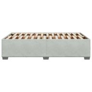 Рамка за легло без матрак, светлосива, 120x200 см, кадифе