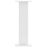 Стойки за тонколони 2 бр бели 30x30x80 см инженерно дърво