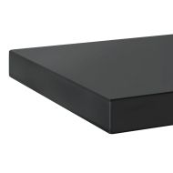 Стенни рафтове 2 бр 75x23,5 см черни неръждаема стомана