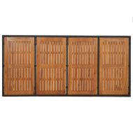 Градински трапезен комплект възглавници 9 части черен полиратан