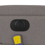 Електрически масажен наклоняем стол, таупе, текстил