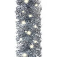 Коледен гирлянд с LED лампички, 20 м, сребрист