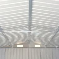 Градинска барака, 257x489x181 см, метал, кафява