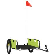 Ремарке за колело, зелено, Оксфорд плат и желязо