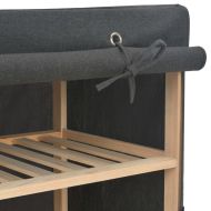 Гардероб, сив, 135x40x170 см, текстил