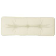 Палетна възглавница, кремава, 120x40x12 см, текстил