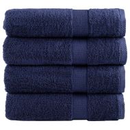 Премиум хавлиени кърпи SOLUND 4 бр сини 100x150 см 600 gsm