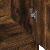 Долен шкаф за мивка, опушен дъб, 63x29x55 см, инженерно дърво