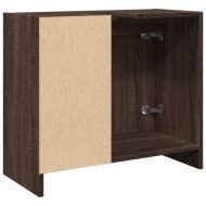 Долен шкаф за мивка, кафяв дъб, 63x29x55 см, инженерно дърво