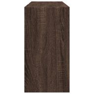 Долен шкаф за мивка, кафяв дъб, 90x29x55 см, инженерно дърво