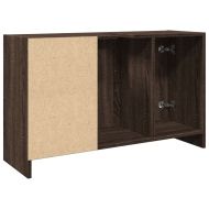 Долен шкаф за мивка, кафяв дъб, 90x29x55 см, инженерно дърво