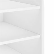 Нощно шкафче, бяло, 45x50x50 см, инженерно дърво