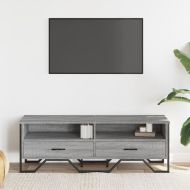 ТB шкаф, сив сонома, 122x34x41 см, инженерно дърво