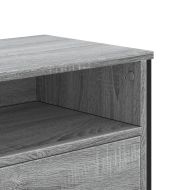 ТB шкаф, сив сонома, 122x34x41 см, инженерно дърво
