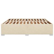 Рамка за легло без матрак, кремава, 180x200 см, плат