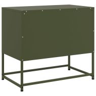 ТВ шкаф, горчица жълто, 100,5x39x60,5 см, стомана