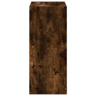 Библиотека, опушен дъб, 68,5x32x75 см, инженерно дърво
