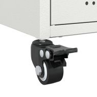 Нощно шкафче, бяло, 36x39x59 см, стомана