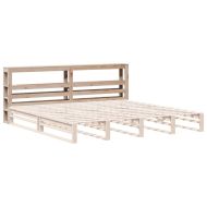 Горна табла с рафтове, 180 см, масивно дърво бор