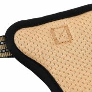 Кучешки нагръдник с повод и нашийник, регулируем, кафяв, XL