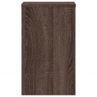 Стойки за растения 2 бр кафяв дъб 30x30x50 см инженерно дърво