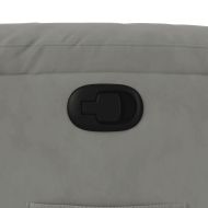 Реклайнер стол, светлосив, микрофибърен текстил