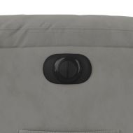 Електрически реклайнер стол, светлосив, микрофибърен текстил