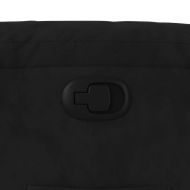 Реклайнер стол, черен, микрофибърен текстил