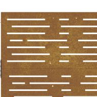 Градинска порта 85x100 см, кортенова стомана, квадратен дизайн