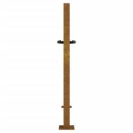 Градинска порта 100x100 см, кортенова стомана, квадратен дизайн