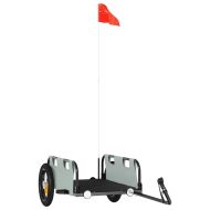 Ремарке за колело, сиво, Оксфорд плат и желязо