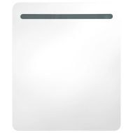 LED шкаф с огледало за баня, 68x9x80 см