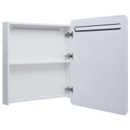 LED шкаф с огледало за баня, 68x9x80 см