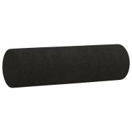 Комплект дивани 4 части с възглавници черен текстил